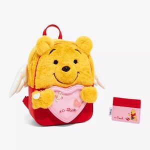 Her Universe Disney Winnie The Pooh Cupid Mini Backpack & Cardholder Set NEW